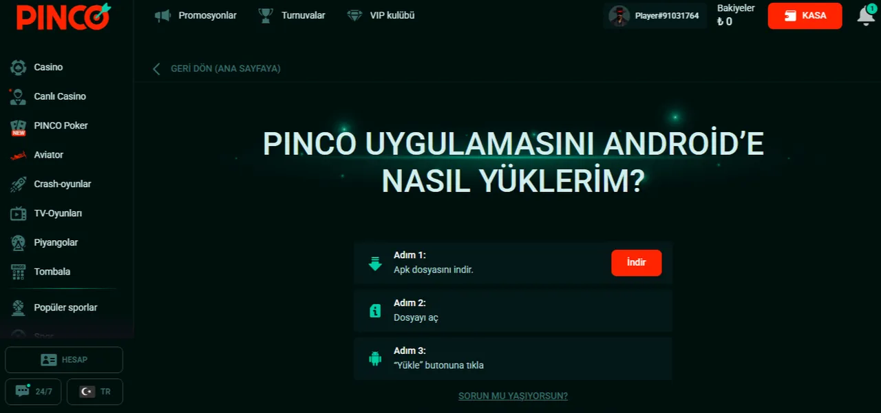 Pinco İndir APK – Android Cihazlar İçin Rehber